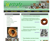 Tablet Screenshot of hortrafo.com.br